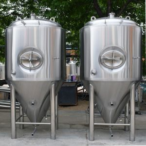 China SUS 304 2000L Beer Fermentation Tank With Cooling Jacket on sale