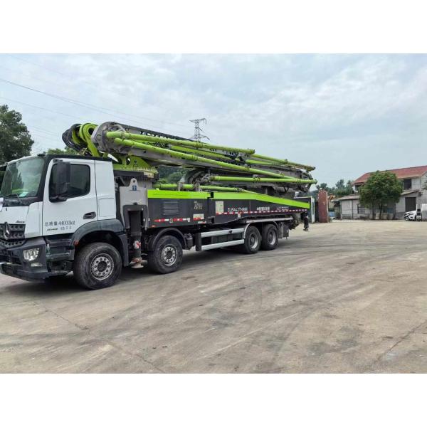 Used Concrete Pump Trucks 59m with Remote Controller HBC and Stable Condition