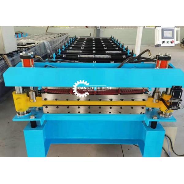 Ppgi 3kw 0.3-0.8mm Roofing Sheet Roll Forming Machine