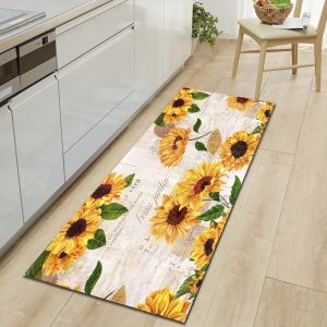 Modern Personalized Kitchen Floor Mats Long Strip Kitchen Carpet Runner