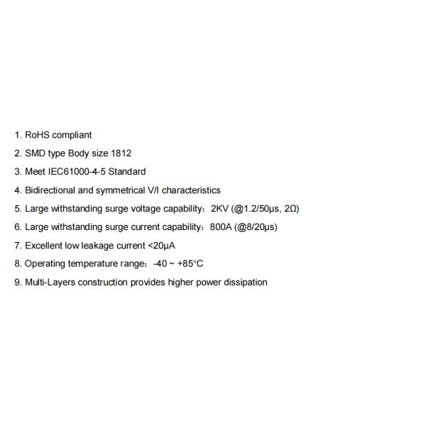 IEC61000-1-4-5 120 180 470 471 561 681 Metal Oxide Varistor
