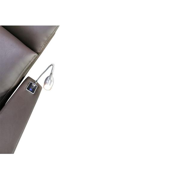 Leather Cinema Theater Sofa USB Modern Recliner Chair