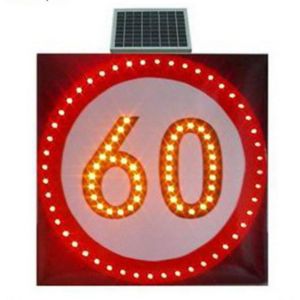 Quality Solar LED Traffic Sign Board Speed-Limit and Warning Sign for sale