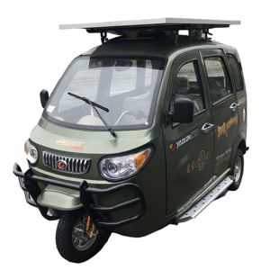 Solar 3 Wheel 75Ah Electric Passenger Closed Tricycles