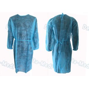 China Medical Hospital Isolation Gowns , Patient Surgical Disposable Waterproof Gowns on sale