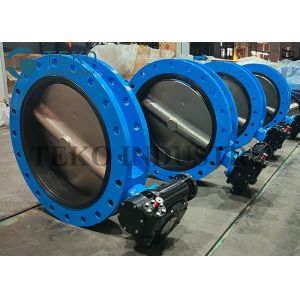 Quality Rubber Resilient Seat Flange End Butterfly Valve EN593 U Type With SS Shaft Pin for sale