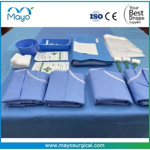Customized Sterile Cardiothoracic Drapes For Femoral Angiography Drape Pack