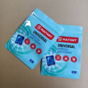Leak-Proof Stand Up Bags For Laundry Pods Packaging Custom Thickness With Child