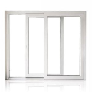 Double Tempered Glasses PVC Sliding Windows Customized Folding Upvc Windows