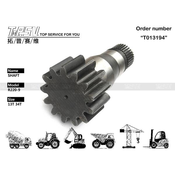 39Q6-12121 R220-9 Excavator Swing Pinion Spare Parts Electronics Parts Depend On