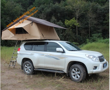 Outdoor Waterproof Aluminum Poles 2-4 People Travelling Camping Car Top Trailer