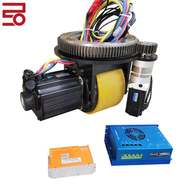 5000W Heavy Duty AGV Drive Wheels DC Motor Mobile Robot Wheels 400cm