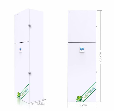 Vertical 471CFM 800CMH Energy Recovery Ventilation System