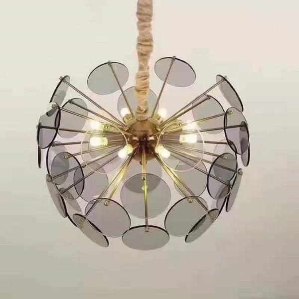 Buy Postmodern Glass Luxury Bedroom Crystal Pendant Light AV85V Dia 700mm at wholesale prices