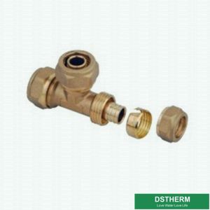 Male Threaded Tee Pex Brass Fittings Nickel Plated Screw Fittings
