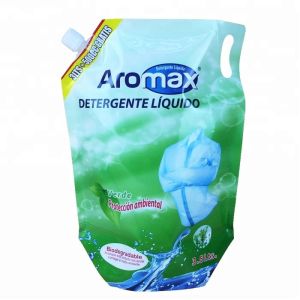 Aluminum Foil Spout Pouches Custom Print Doypack Fabric Softener Packaging For