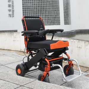 Lithium Battery Foldable Electric Wheelchair Aluminum Alloy
