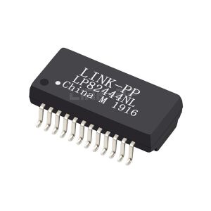 China LP82444NL 1000 Base -T Single Port Low Profile Lan Transformer Magnetic Modules POE SMD 24 Pin on sale