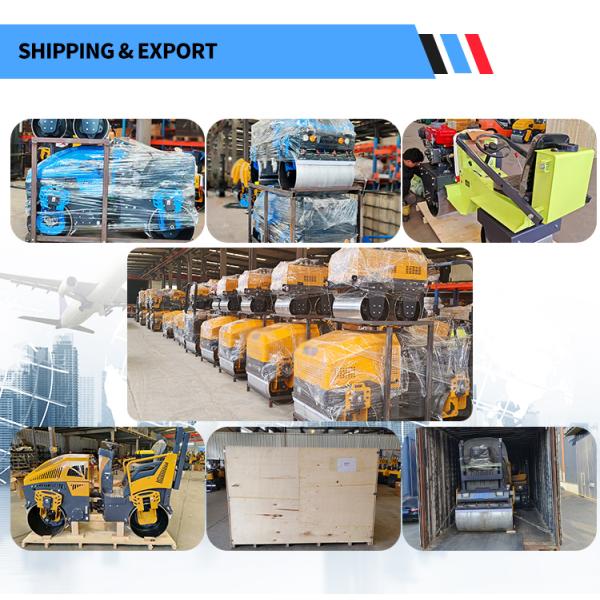 China Factory Road Machinery 1ton 2ton 3ton 4ton 5ton Mini Compactor Road Roller Compact Roller Rodillo Compactador