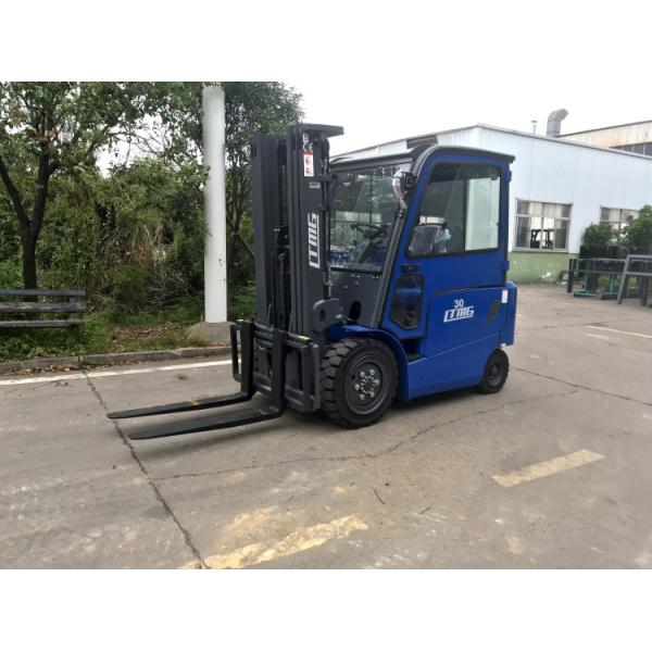 LTMG electric forklift 3ton 2.5ton 2ton 1ton cabin yellow solid tires side shift 4800mm mast