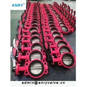 Manual NBR Seats Cast Iron Butterfly Valve PN16 Simple Structure