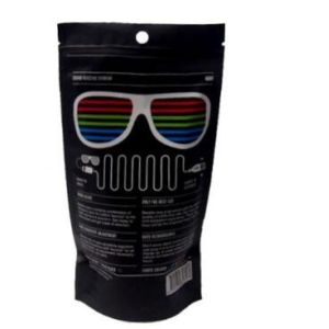 FDA Food Material aluminium zipper bags / silver back stand up bags with k