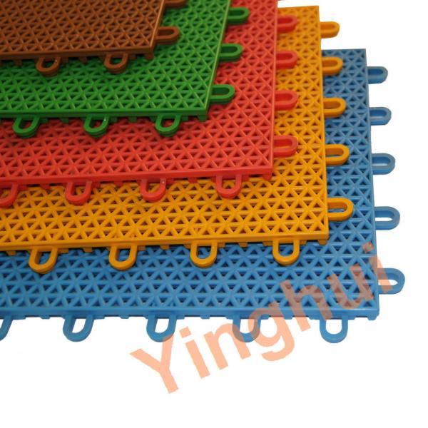 Buy Outdoor Sports Flooring Triangle Grid Suspension Type Volleyball Flooring For Outdoor Court Protection at wholesale prices