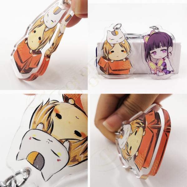Custom PVC Key Chain Blank Anime Charms Acrylic Keyring Promotion Gift