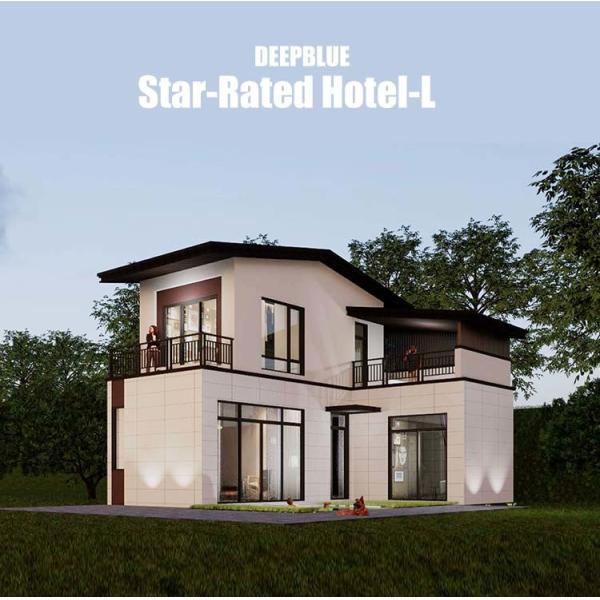 Luxury Modular Hotel Unit camping cabin Prefab Light Steel Frame House For Living