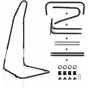 Adjustable Curved Hammock Chair Swing Stand For Hanging Chair Lounger Easy