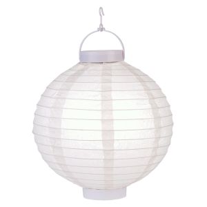 Quality Beige LED Round Paper Battery Lantern for sale