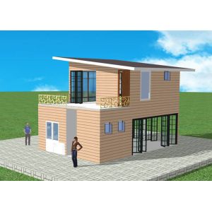 Prefab Lightweight Steel Structure Q235 Light Steel Villa Duplex Apartment