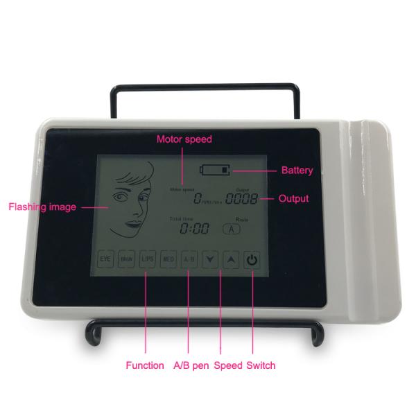 Pastic and Stainless steel Rechargeablt Digital Permanent Makeup Tattoo Machine Kit For Eyebrow Lip