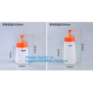 Food grade LDPE soft squeeze chili hot tomato sauce ketchup plastic bottles,16oz