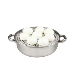 Double Soup Steamer Pot 28cm Household Non Stick Cookware Set