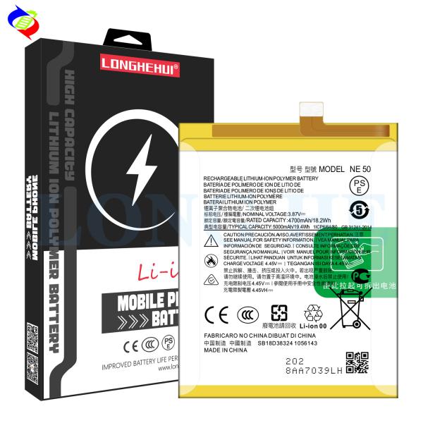 5000mAh Replaceable and Rechargeable Batteries NE50 For Moto G52 G72 G82 XT2221 White 4.4V