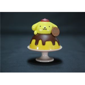 PompomPurin Custom Plastic Toys Yellow Color PVC Material 6*3.5*4.2cm