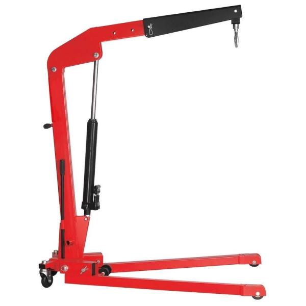 Buy Red Double Pump Folding 1Ton Engine Hoist And Stand at wholesale prices