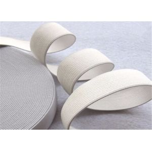 Polyester Fiber Flat Elastic Band 6mm 8mm 10mm 12mm White Or Colored
