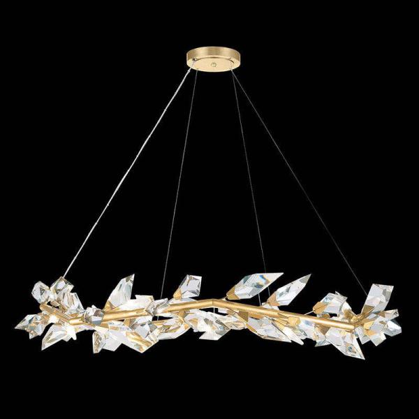 Buy High Brightness Gold Water Drop Crystal Chandelier Ceiling Light Dimmable at wholesale prices