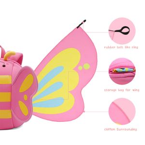 NHB125 butterfly lightweight waterproof kindergarten neoprene Backpack for