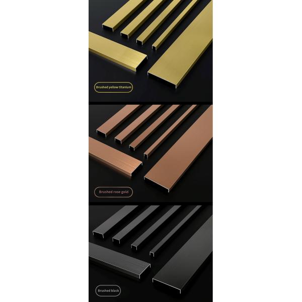 1kg T-shaped Stainless Steel Floor Tile Transition Belt for Furniture Interior Design