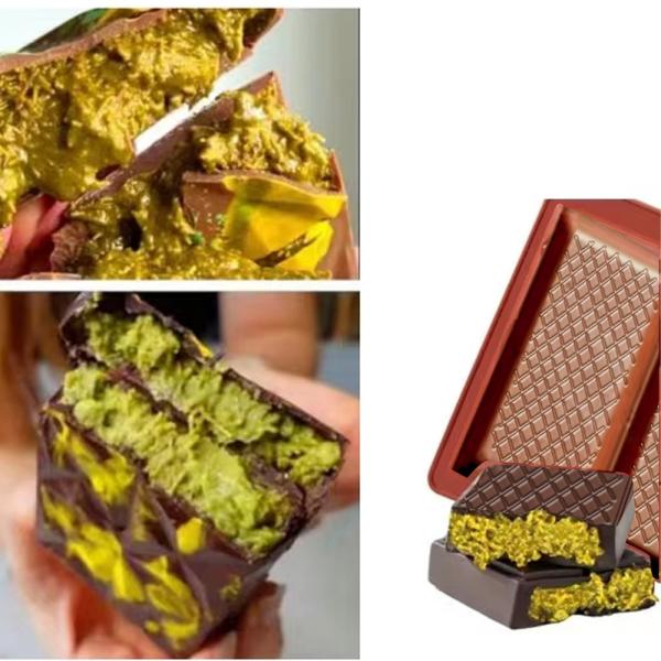 MHC Christmas Chocolate Mold For Geometric Big Bar Deep New Silicon Shaped