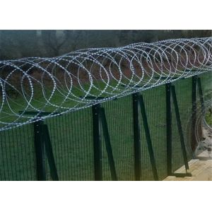 Quality 450mm Bto22 Galvanized Military Concertina Wire for sale