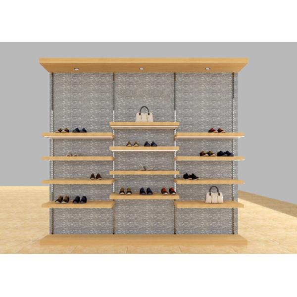 Buy Casual Shoe Shop Display Stands , Modern Footwear Display Shelves For Decoration at wholesale prices