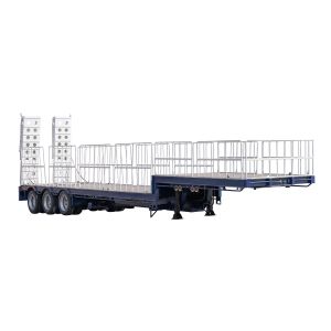 10t Grade Van-type Lowbed Trailer for Excavator 30/80/100 Tons Transportation