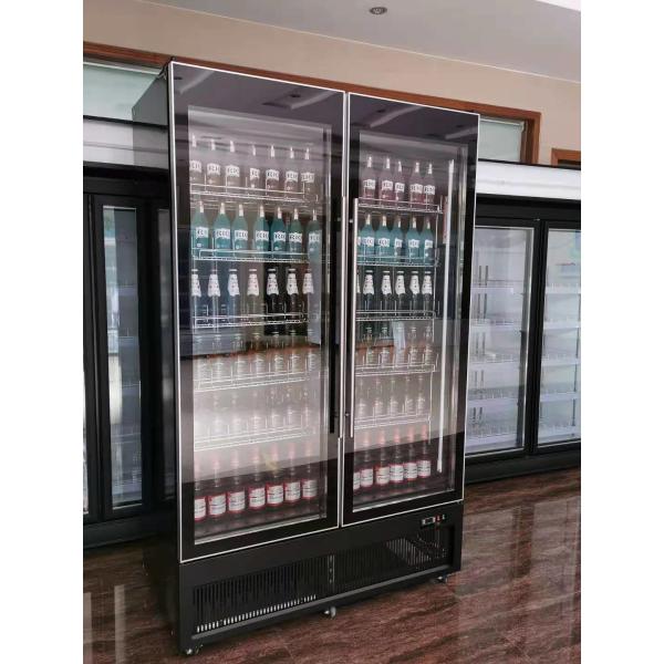 Supermarket meet beef ice cream display 3 glass door upright freezer -22 degrees centigrade
