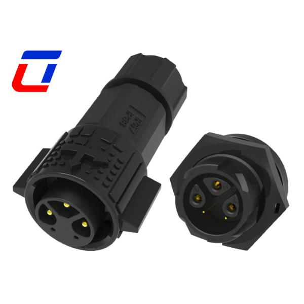 15A Power 5A Signal M19 Wire To Board Multi Pin Connectors Waterproof With Push