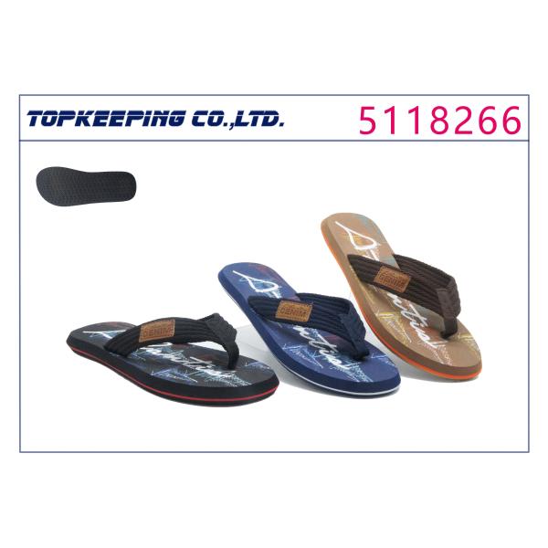 Summer Men Rubber Slipper Reef Anti Bacterial Thong SLipper EVA