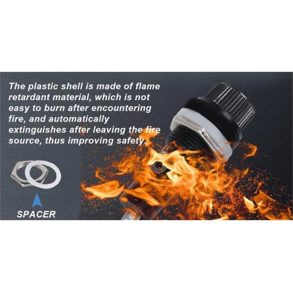 R3-12 H3-12 10A 250V 5X20mm Finger Grip Knob Type Screw Cap Panel Mount Fuse Holder